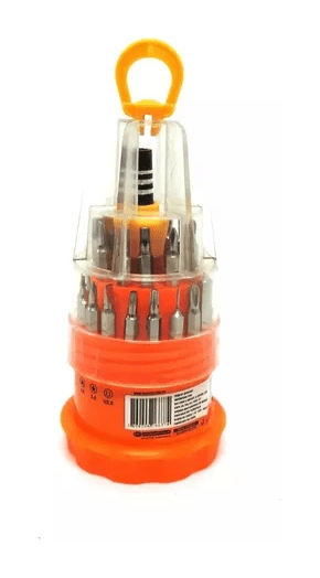 Kit Chave De Precisão Com 31 Em 1 Peças Aço Carbono Cromado