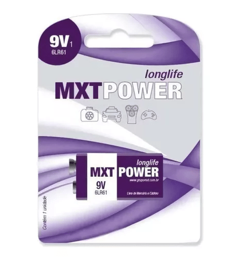 Mxt Bateria Alcalina Power 9v Blister