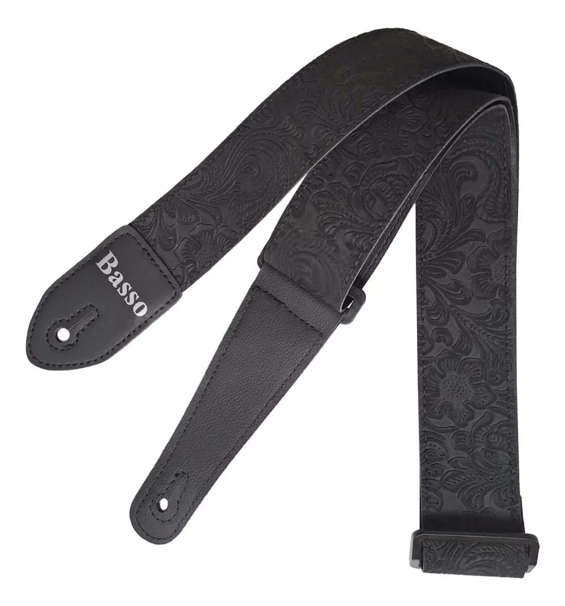 Correia - Alça - Para Guitarra E Violão Sf 152 Floral Preta