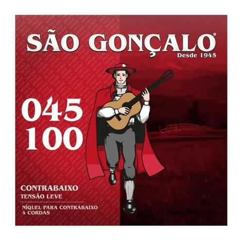 Encordoamento 045 Contra Baixo 4 Cordas Média Sao Gonçalo