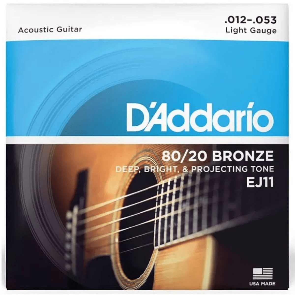 Encordoamento D'Addario Violão Aço EZ910 Bronze 0.11