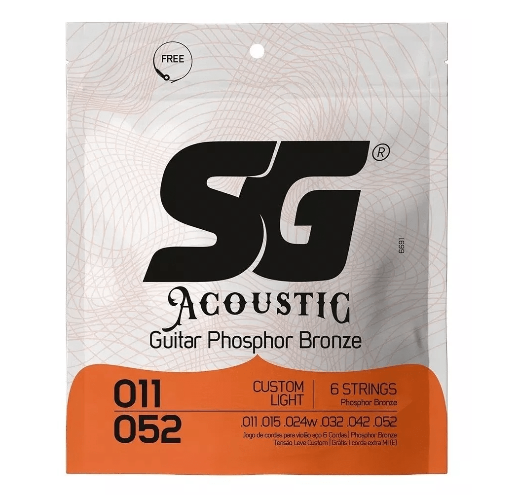 Encordoamento Sg Violão Aço 011 Fosforo Bronze