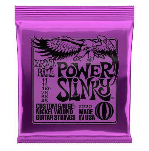 Encordoamento 011-048 Guitarra Power Slink Niquel  Ernie Ball