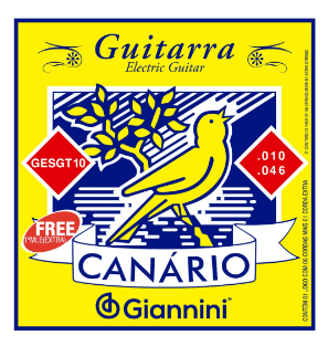 Encordoamento Guitarra .010 - .046 Canario Giannini GESGT10