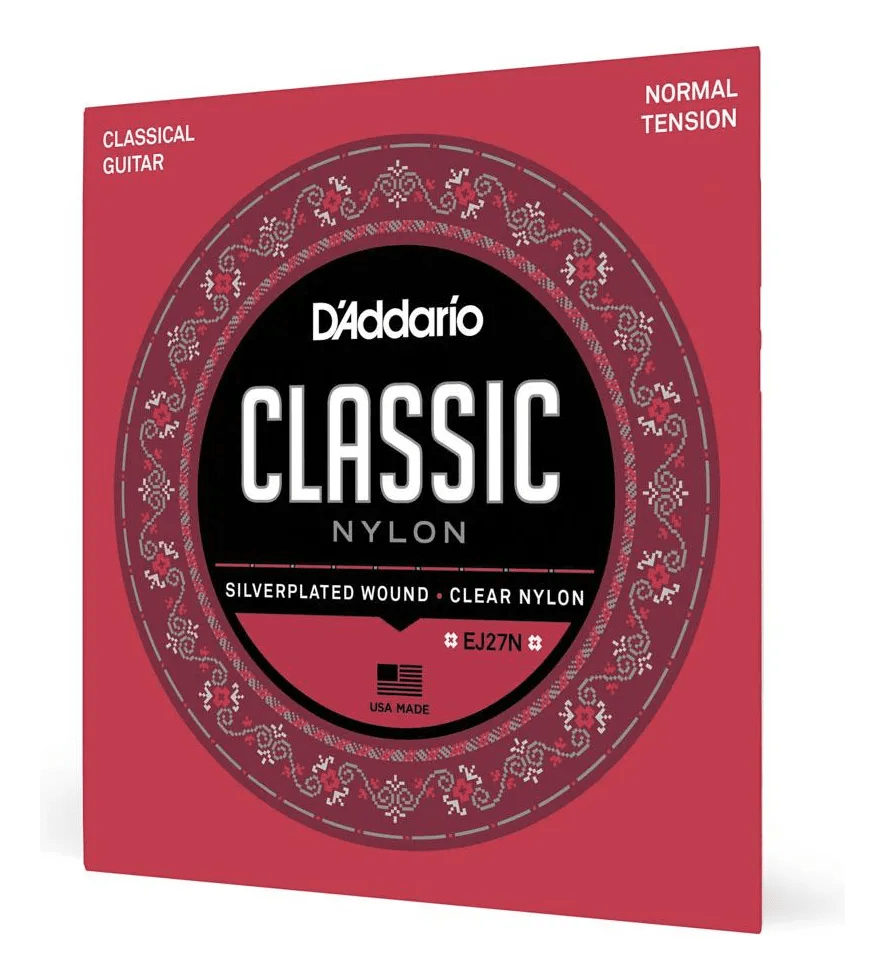 Encordoamento Violão Clássico D'Addario EJ27N de Náilon tensão normal