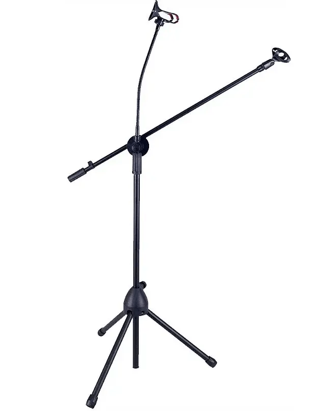 Pedestal Microfone Girafa Smart C/ Suporte Smartfone Sm-030b