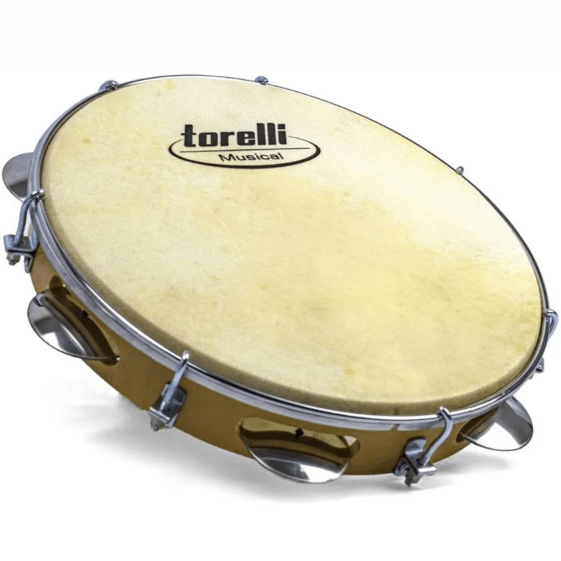 Pandeiro 10" Torelli Pele Animal TP300 - Natural