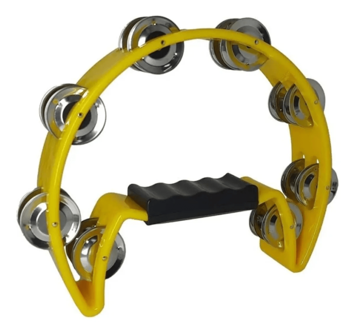 Pandeiro Pandeirola - Meia Lua MXT Cajon Percussão Amarelo