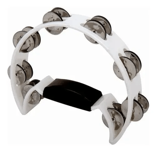 Pandeiro Pandeirola - Meia Lua MXT Cajon Percussão Branco