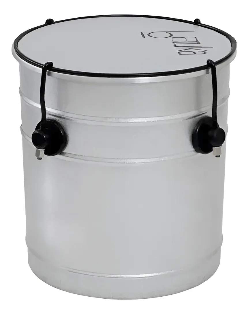 Repique De Mao 30x10" Alumisteel 4 Afin Ferr Pop Pele Leitosa Batuka by Luen 