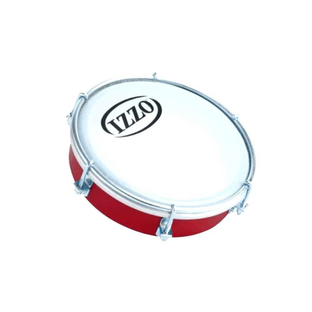 Tamborim Izzo 6 Vermelho Em Abs Mais Resistente