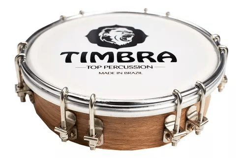 Tamborim Timbra De 6 Polegadas Madeira Contemporânea Gope Cor Freijó