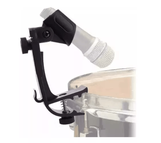 Suporte Clamp Ajustável De Microfonar Bateria - Smart