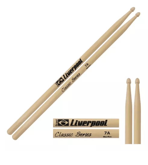 Baqueta Bateria 7a Para Samba Classic Series Liverpool