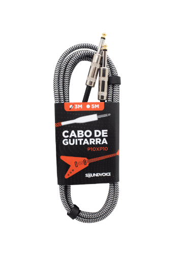Cabo 3 metros Soundvoice Tecido