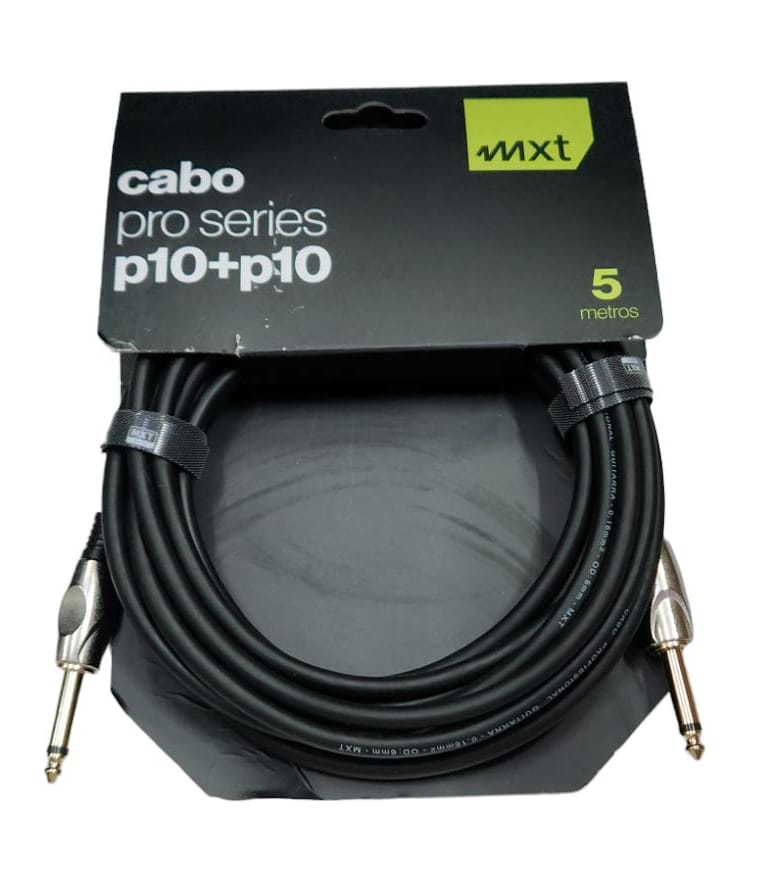 Cabo P10 para Instrumentos 5 Metros MXT