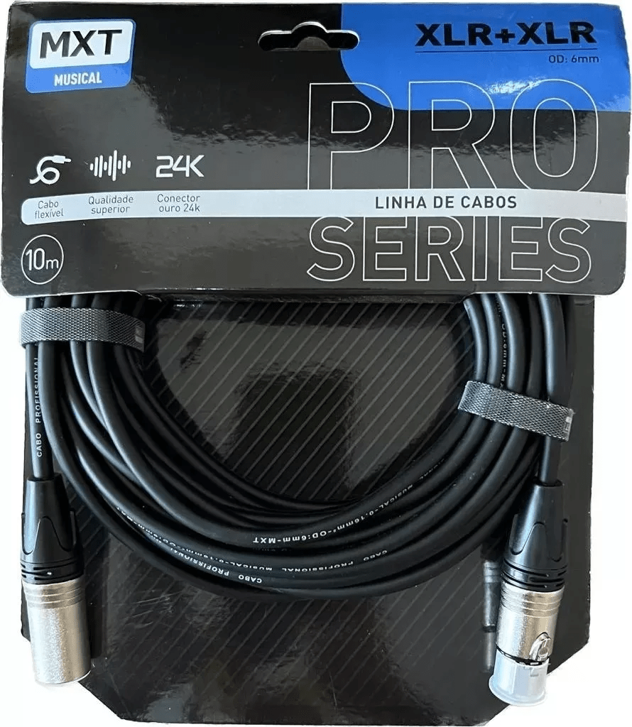 Cabo Xlr/xlr  5m Mxt Pro Series Para Microfone/ Caixa