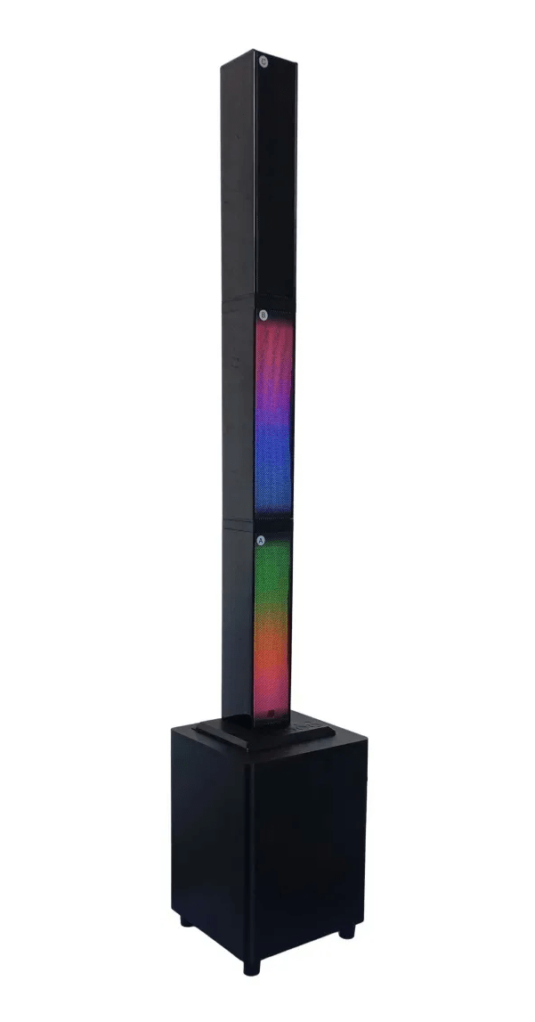 Sistema Som Ativa Solus Torre Party Mini Bs68 Bluetooth Usb Preto