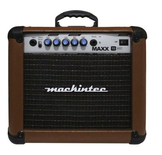 Cubo Mackintec Maxx 15 p/ Guitarra 15W Café