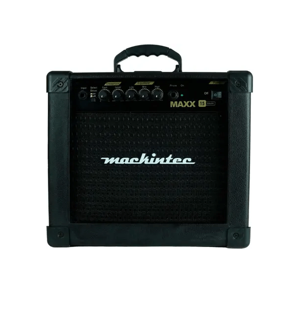 Cubo mackinteck 15w com distorção p/ Guitarra cor preta