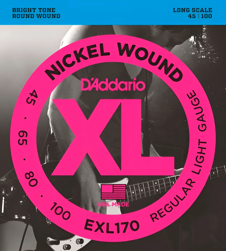 Encordoamento Daddario Exl170 045 Para Baixo 4 Cordas