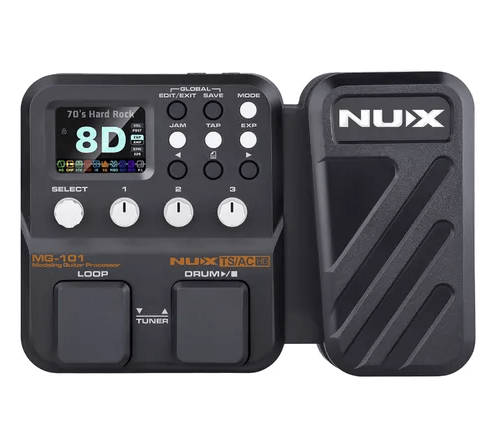 Pedaleira  Nux Mg-101 Black para guitarra