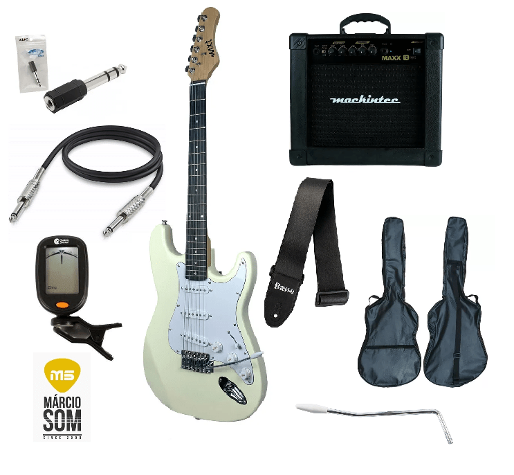 Kit Guitarra com acessorios completo
