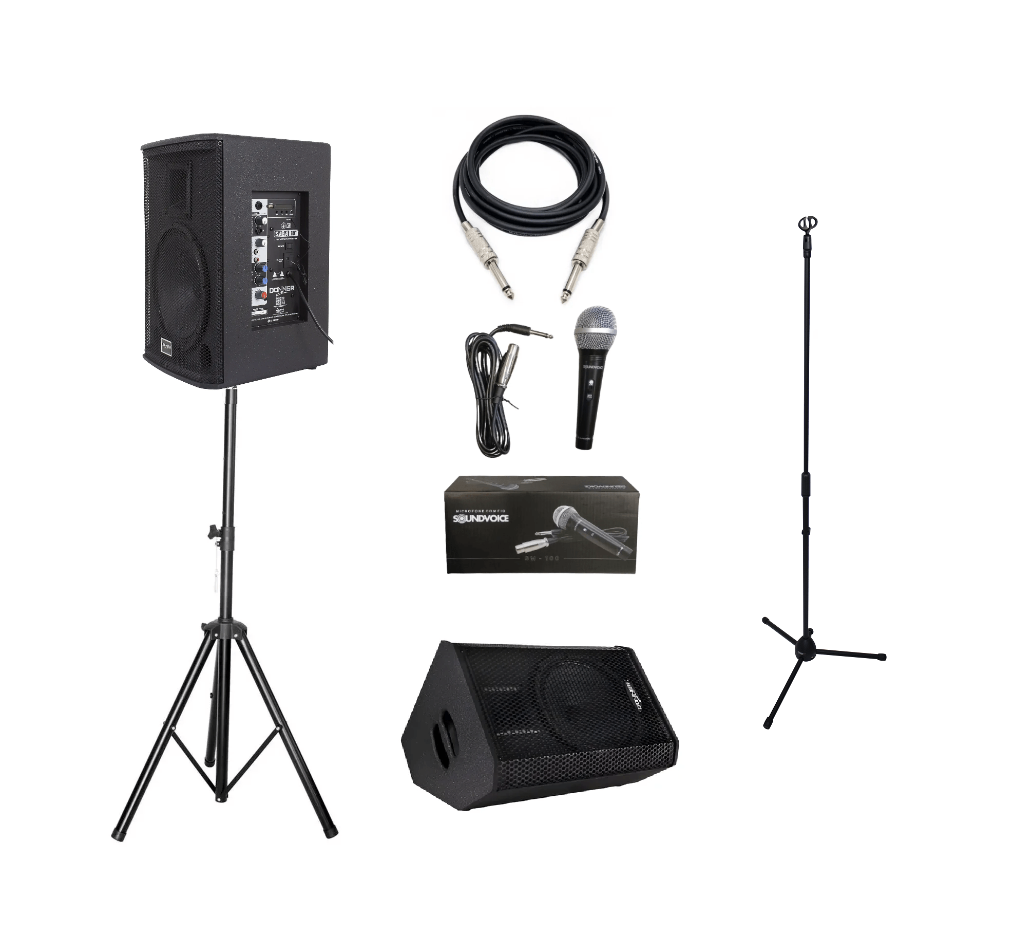 kIT SOM 2 CAIXA + RETORNO 150W