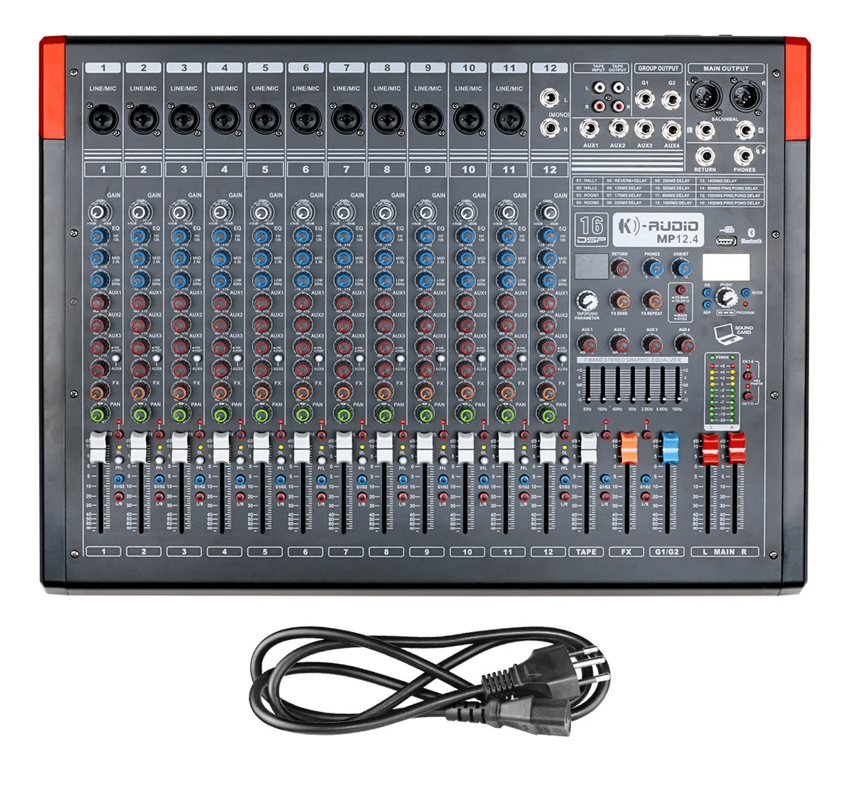 Mesa 12 Canais K-Audio MP124