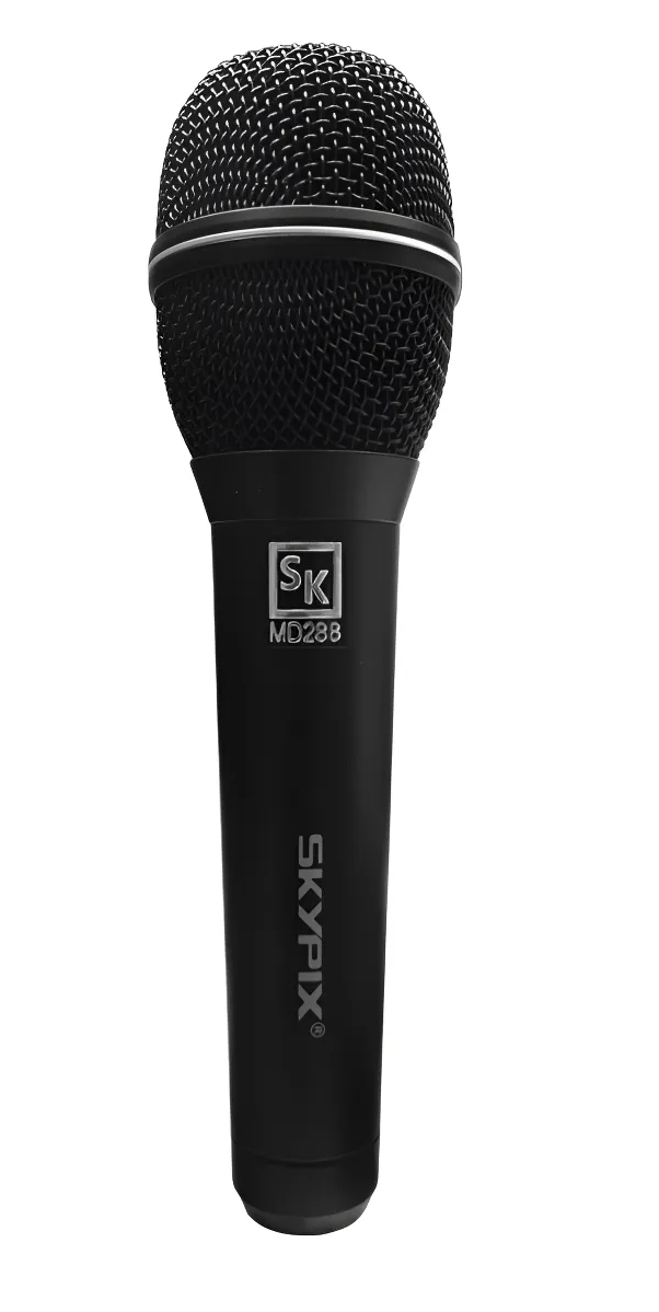 Microfone Dinâmico De Mão Profissional Skypix Sk-md288