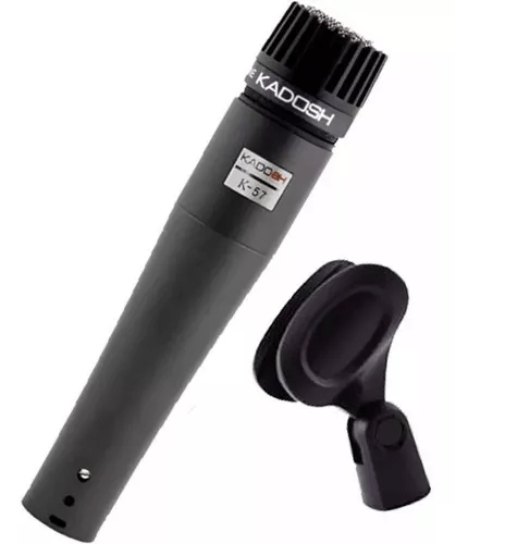 Microfone Dinâmico Para Instrumento E Voz Kadosh K-57 Cor Preto