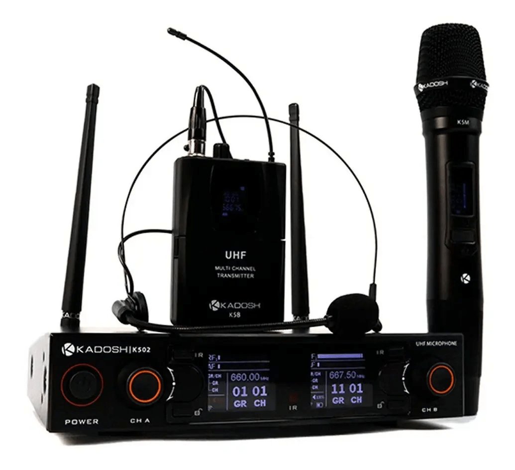 Microfone Headset e Bastão Kadosh K 502C sem Fio