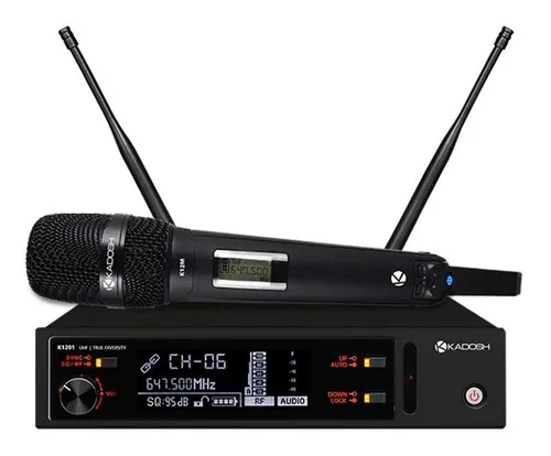 Microfone Kadosh K-1201M Dinâmico Cardioide cor preto