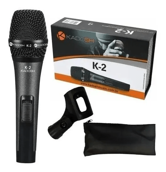 Microfone Kadosh  K2 com fio (Cabo não incluso)
