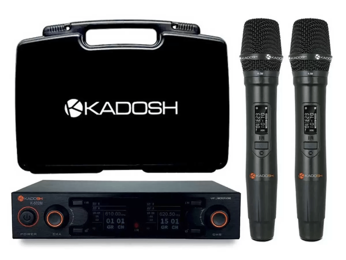 Microfone Kadosh K502 m sem fio digital Recarregavel