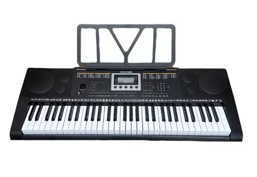 Teclado Musical M-T4500 com 500 Tons E Timbres E 61 Teclas Sensitivas