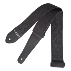 Correia - Alça - Para Guitarra E Violão Sf 152 Floral Preta