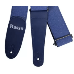 Correia Basso Azul com Brilhos 