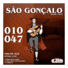 Encordoamento Corda São Gonçalo 010 P/violão Aço