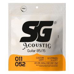 Encordoamento SG 011 Aço Bronze 85/15 para Violão