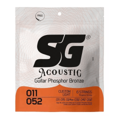 Encordoamento Sg Violão Aço 011 Fosforo Bronze
