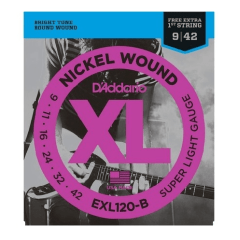 encordoamento d’addario guitarra 0.9 exl120-b