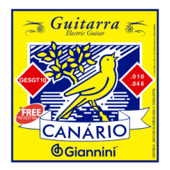 Encordoamento Guitarra .010 - .046 Canario Giannini GESGT10