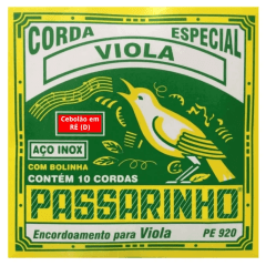 Encordoamento Viola Caipira Passarinho Cebolão em RÉ