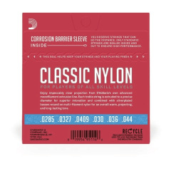 Encordoamento De Nylon Daddario Classic Tensão Pesada Ej27