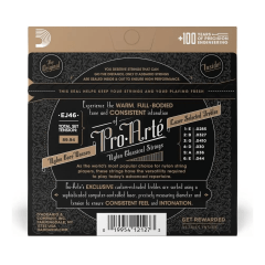 Encordoamento Para Violão Nylon D'addario Pro-arté Ej46 Hard Tensao