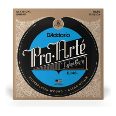 Encordoamento Para Violão Nylon D'addario Pro-arté Ej46 Hard Tensao Encordoamento Para Violão Nylon D'addario Pro-arté Ej46 Hard Tensao