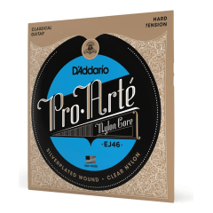 Encordoamento Para Violão Nylon D'addario Pro-arté Ej46 Hard Tensao