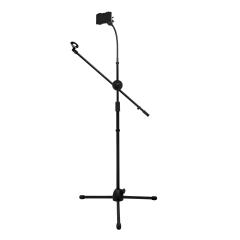 Pedestal Microfone Girafa Smart C/ Suporte Smartfone Sm-030b