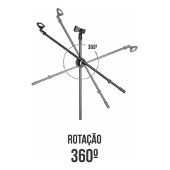Pedestal Microfone Girafa Smart C/ Suporte Smartfone Sm-030b